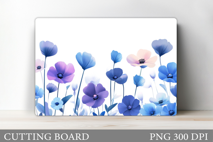 Floral Cutting Board Design. Flowers Cutting Board