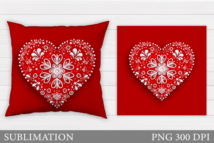 Christmas Pillow Sublimation. Snowflakes Pillow Design