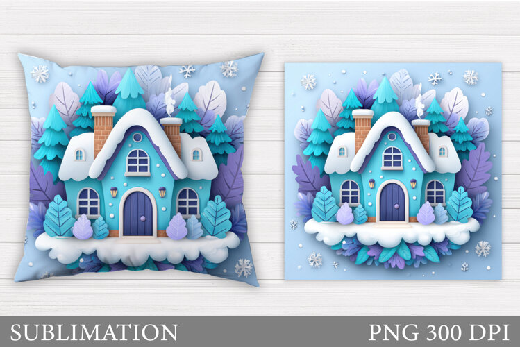 Christmas Pillow Design. Christmas Sublimation example image 1