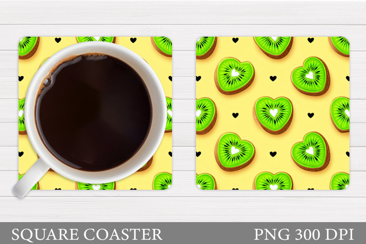 Kiwi Coaster Design. Kiwi Sublimation