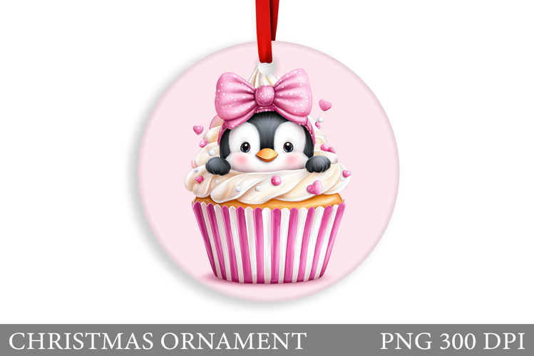 Cute Penguin Christmas Ornament. Christmas Ornament Design