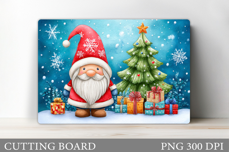 Christmas Gnome Cutting Board. Christmas Cutting Board