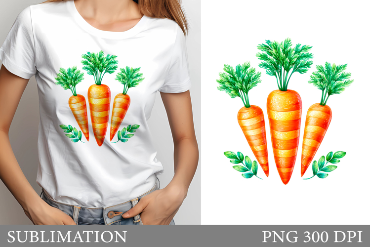 Carrot Sublimation. Carrot T-Shirt Design