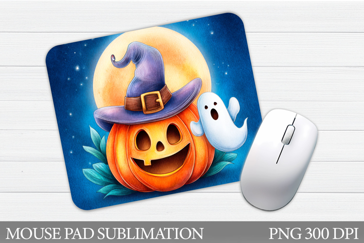 Halloween Pumpkin Mouse Pad. Halloween Mouse Pad Sublimation