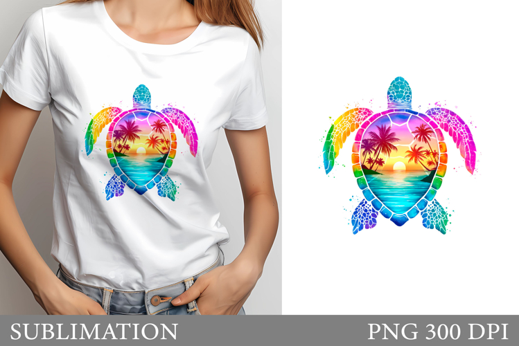 Sea Turtle T-Shirt Design. Sea Turtle Sublimation