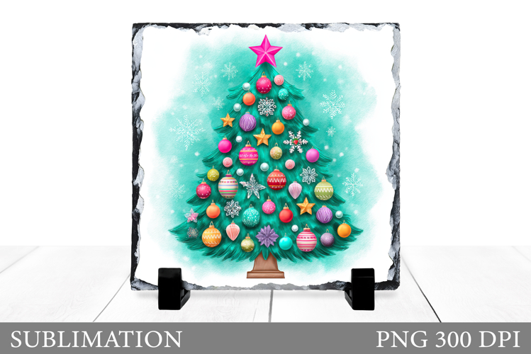 Christmas Tree Slate Design. Christmas Tree Sublimation
