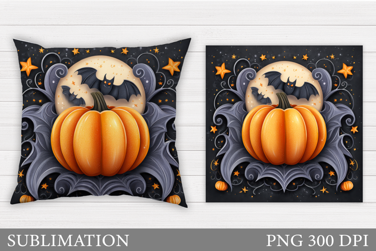 Halloween Pillow Design. Halloween Pillow Sublimation
