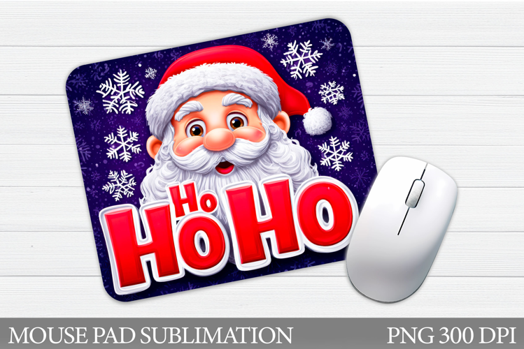 Santa Claus Mouse Pad. Christmas Mouse Pad Sublimation