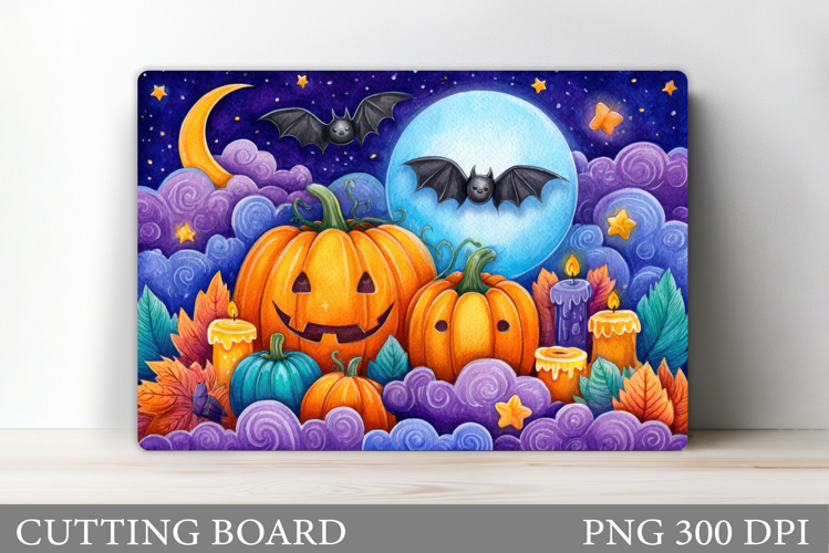 Halloween Pumpkin Cutting Board. Halloween Cutting Board