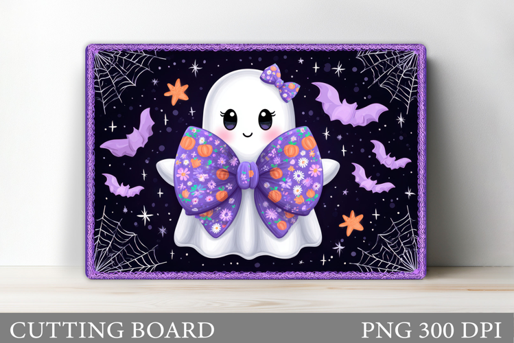Cute Ghost Cutting Board. Halloween Cutting Board Design