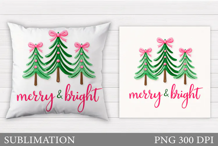 Christmas Pillow Design. Christmas Sublimation