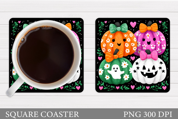 Halloween Pumpkin Coaster. Halloween Coaster Design