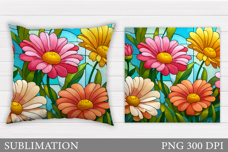 Flowers Pillow Design. Floral Pillow Sublimation