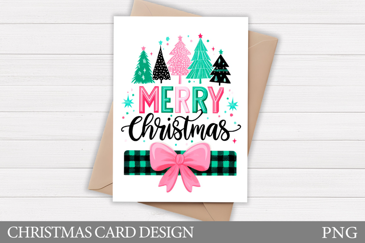 Christmas Card Printable. Christmas Tree Card Design