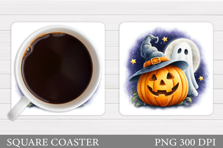 Halloween Pumpkin Coaster. Halloween Coaster Design