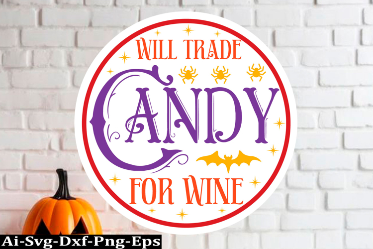 Halloween round sign Svg Design,Halloween Quotes Spooky Hall