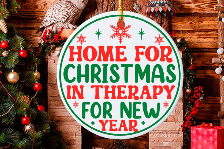 Christmas Round sign Svg Design Round Sign SVG quotes