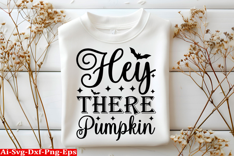 Hey There Pumpkin Halloween SVG Design
