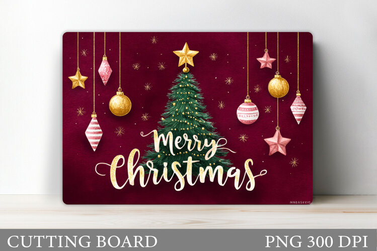 Christmas Tree Cutting Board. Kitchen Cutting Board Design example image 1
