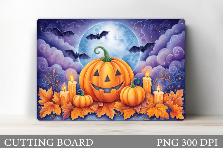 Halloween Pumpkin Cutting Board. Halloween Cutting Board