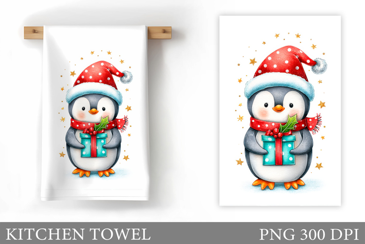 Christmas Penguin Clipart Image 2