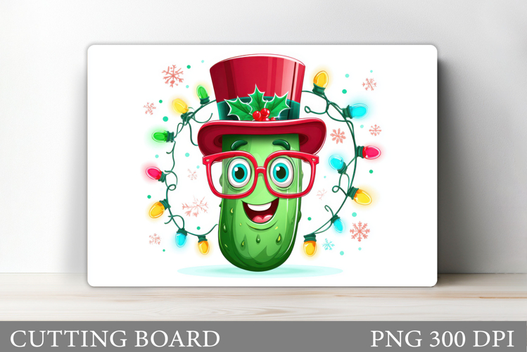 Christmas Pickle Cutting Board. Christmas Cutting Board