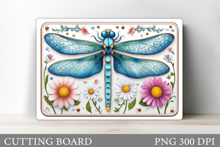 Dragonfly Cutting Board Design. Dragonfly Sublimation