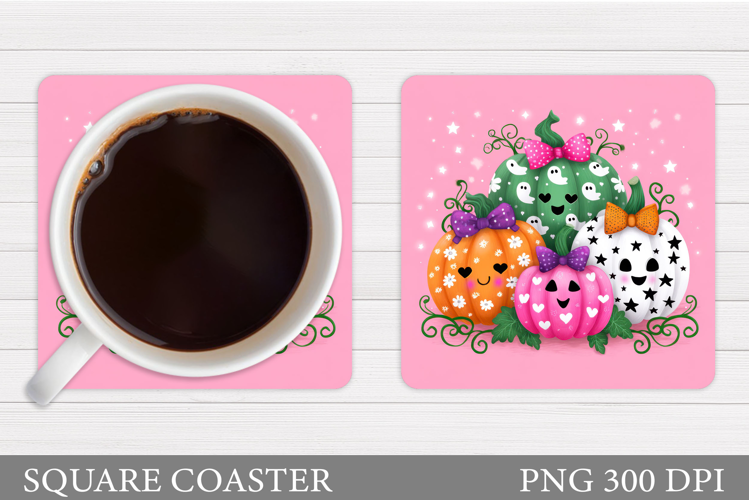 Halloween Pumpkin Coaster. Halloween Coaster Design