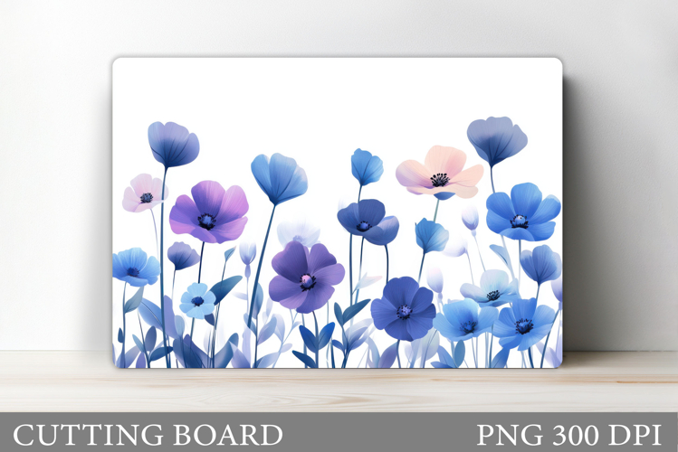 Flowers Cutting Board. Floral Cutting Board Sublimation