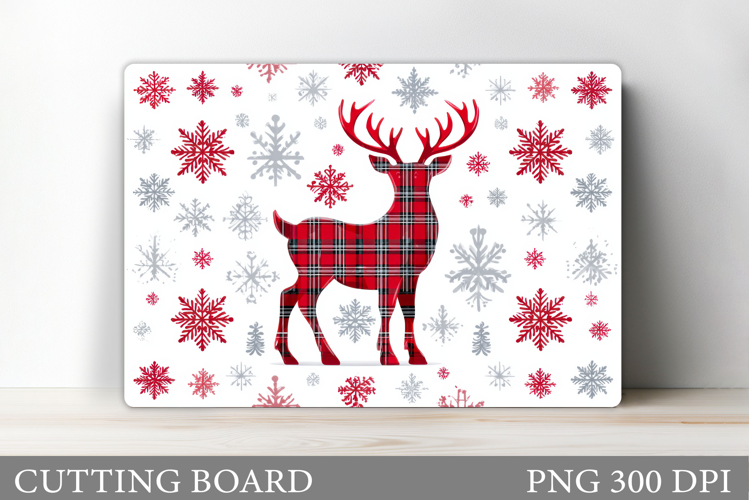 Reindeer Cutting Board. Christmas Cutting Board Design