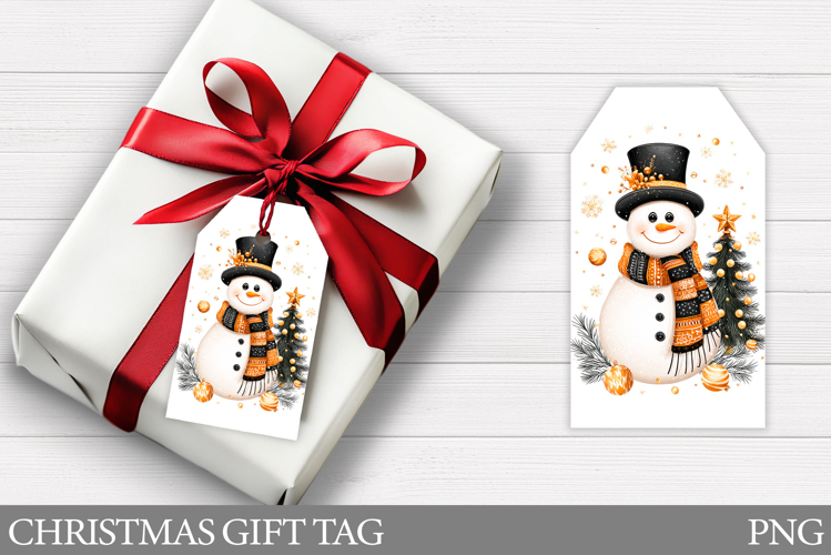 Christmas Snowman Gift Tag. Christmas Gift Tags Printable