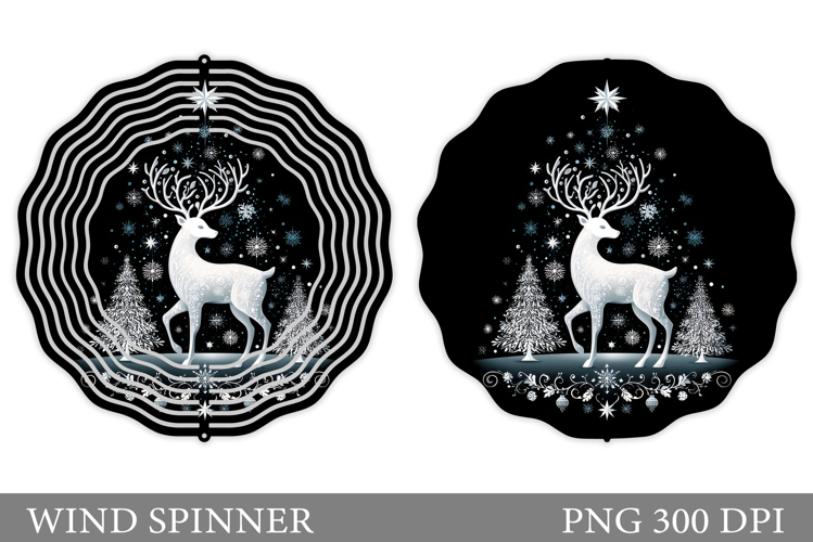 Reindeer Wind Spinner. Deer Wind Spinner Sublimation