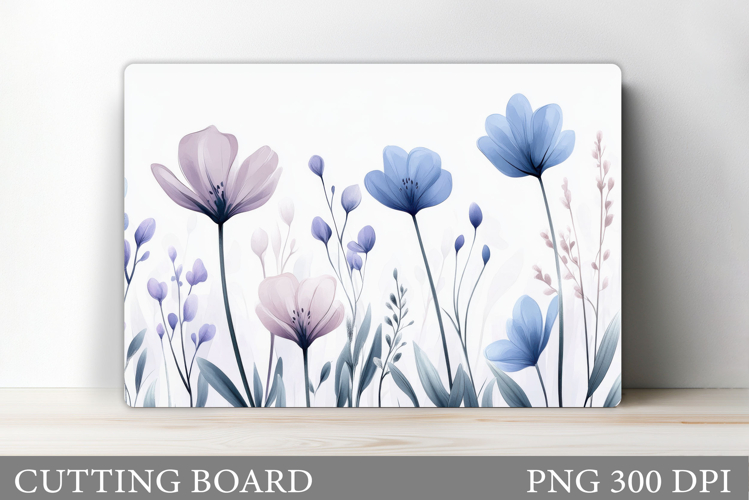 Flowers Cutting Board. Floral Cutting Board Sublimation