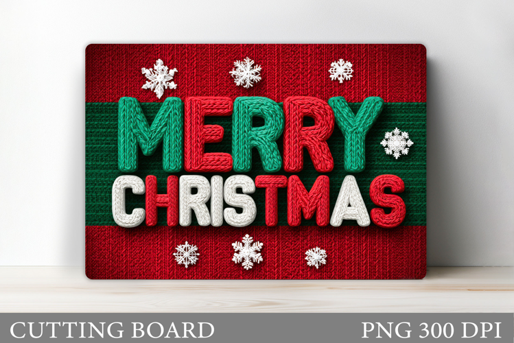 Merry Christmas Cutting Board. Christmas Cutting Board