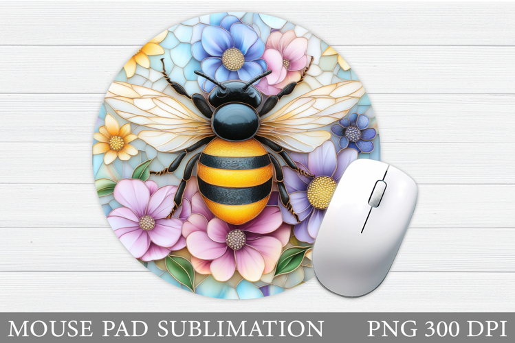 Bee Mouse Pad Design. Bee Mouse Pad Sublimation