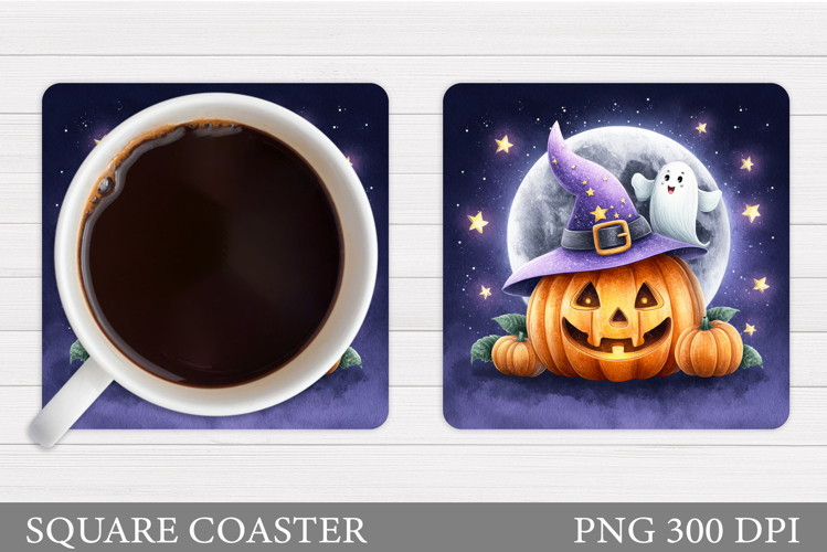 Halloween Pumpkin Coaster. Halloween Coaster Design