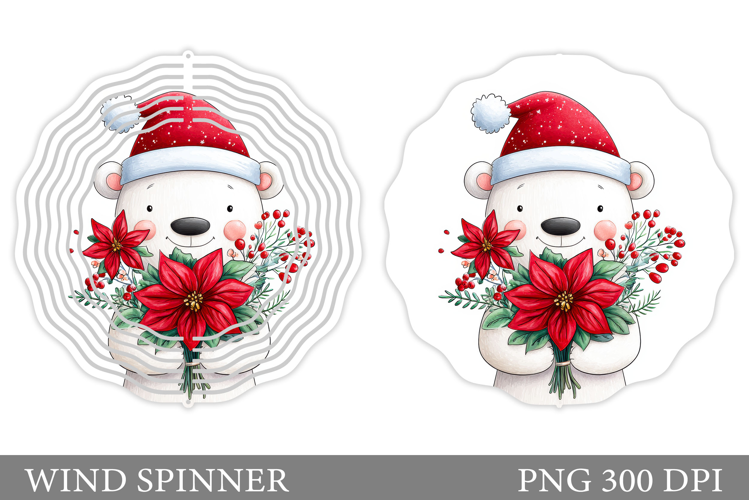 Christmas Bear Wind Spinner. Christmas Wind Spinner Design