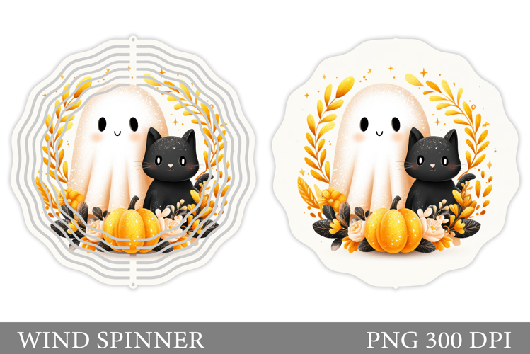Halloween Wind Spinner Design. Halloween Sublimation