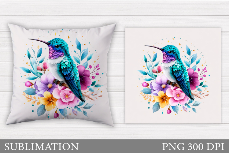 Hummingbird Sublimation. Hummingbird Pillow Sublimation