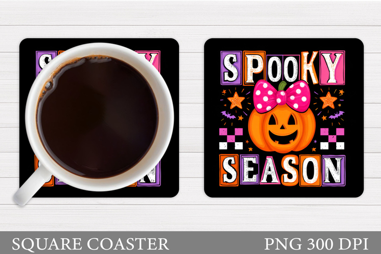 Halloween Pumpkin Coaster. Halloween Coaster Design
