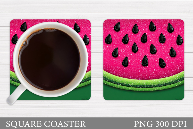 Watermelon Coaster Design. Summer Coaster Sublimation