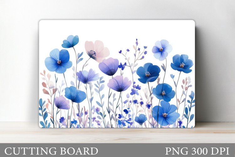 Flowers Cutting Board. Floral Cutting Board Sublimation