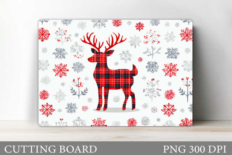 Reindeer Cutting Board. Christmas Cutting Board Design