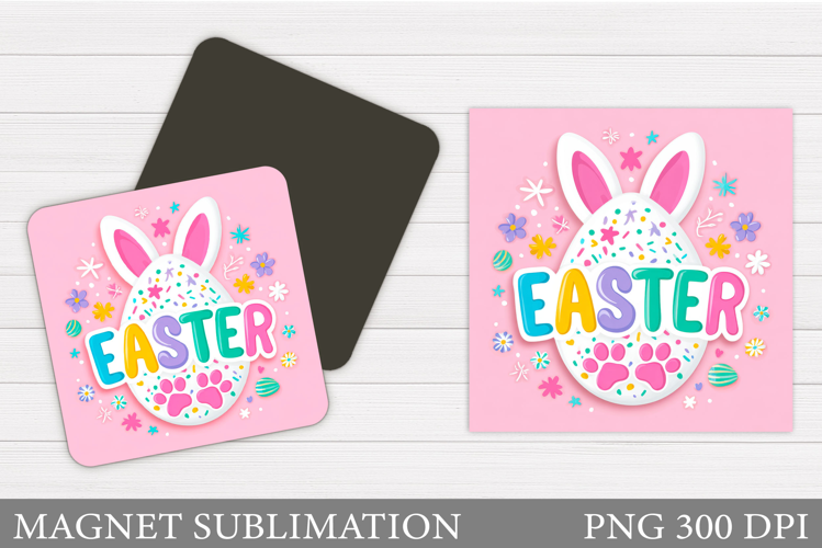 Easter Egg Magnet Sublimation. Easter Magnet Design