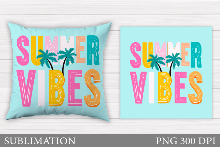 Summer Pillow Design. Summer Sublimation
