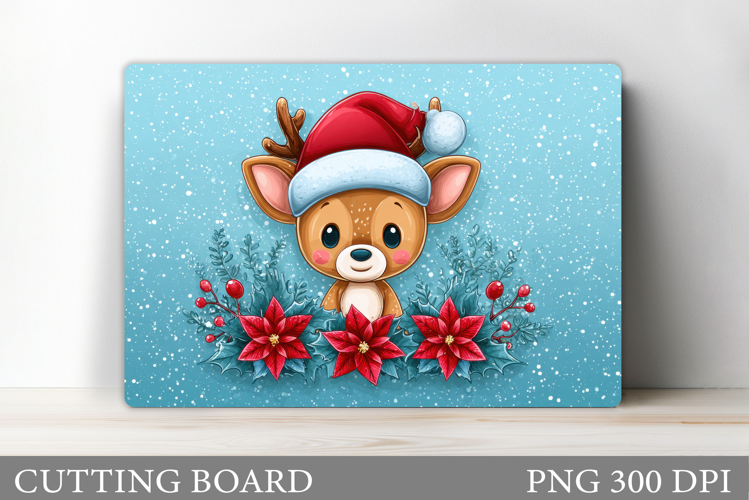 Christmas Deer Cutting Board. Christmas Cutting Board Design