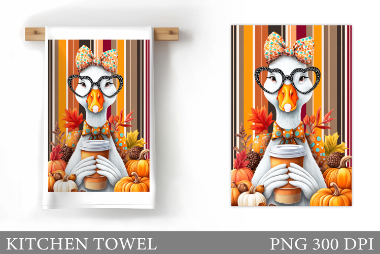 Halloween Goose Kitchen Towel. Halloween Kitchen Towel