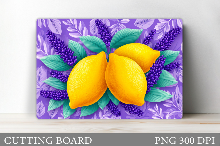 Lemons Cutting Board. Fruits Cutting Board Sublimation