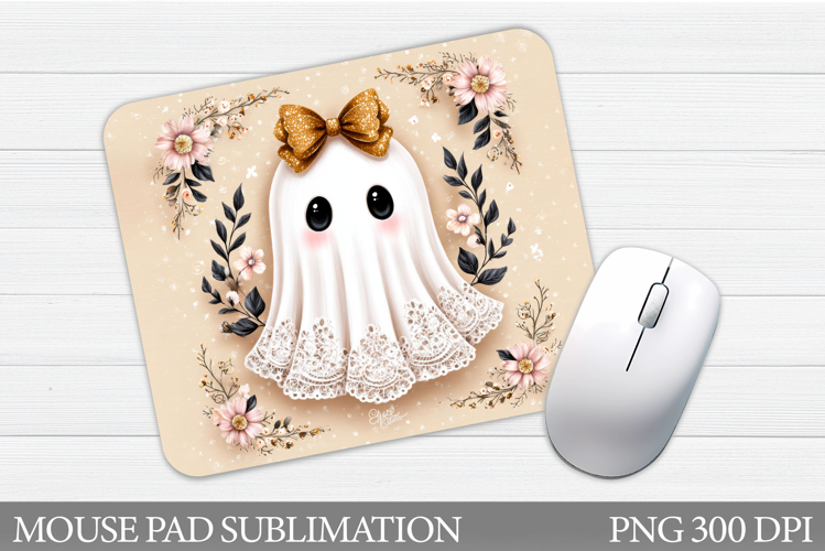 Halloween Ghost Mouse Pad. Halloween Mouse Pad Sublimation