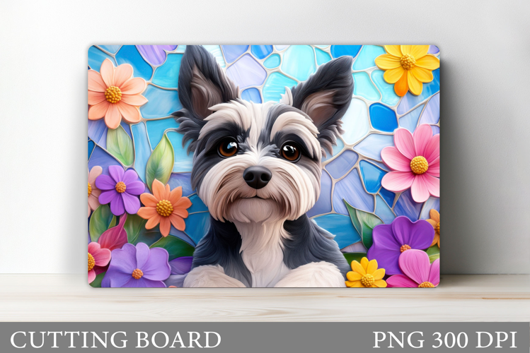 Cute Dog Cutting Board Design. Cute Dog Sublimation